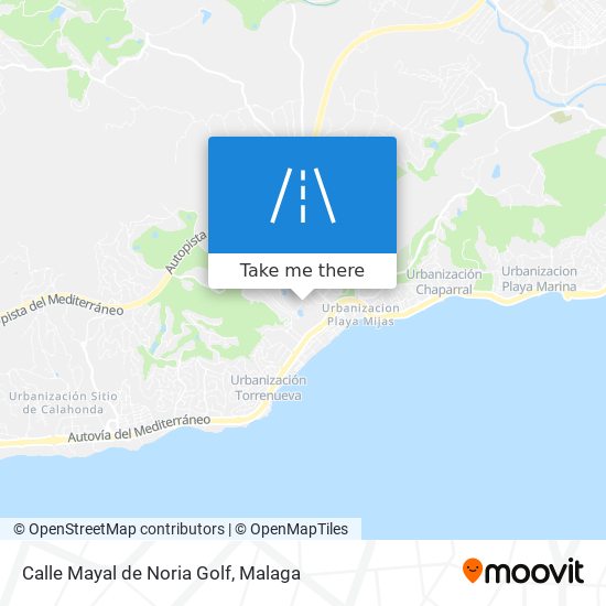 Calle Mayal de Noria Golf map