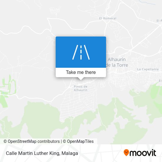 Calle Martin Luther King map