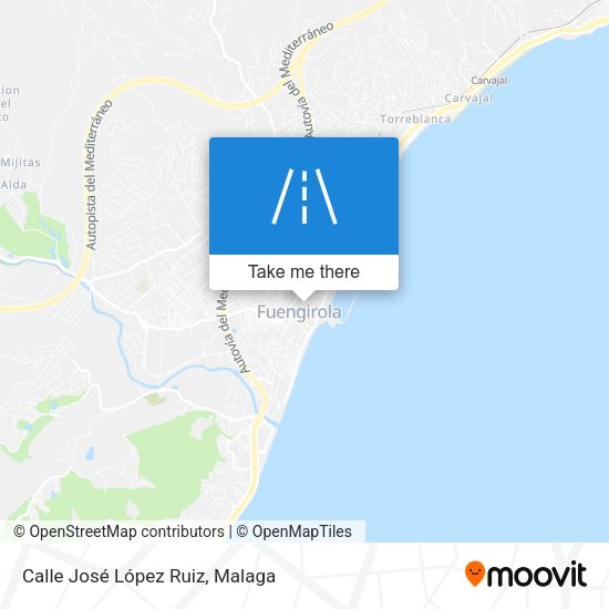 Calle José López Ruiz map