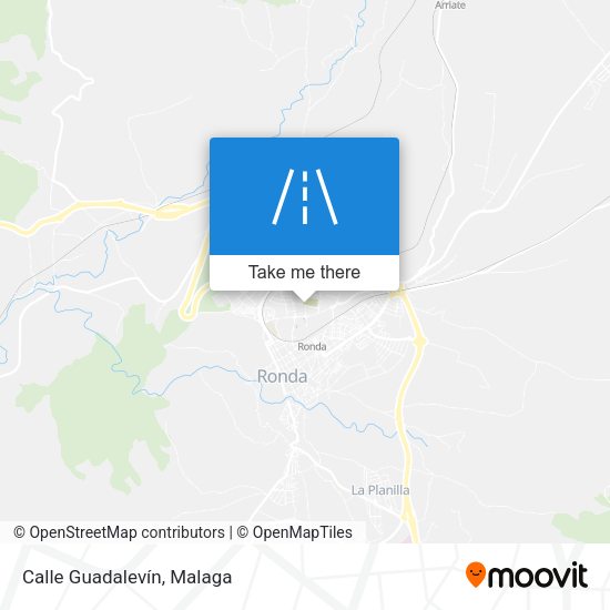 Calle Guadalevín map