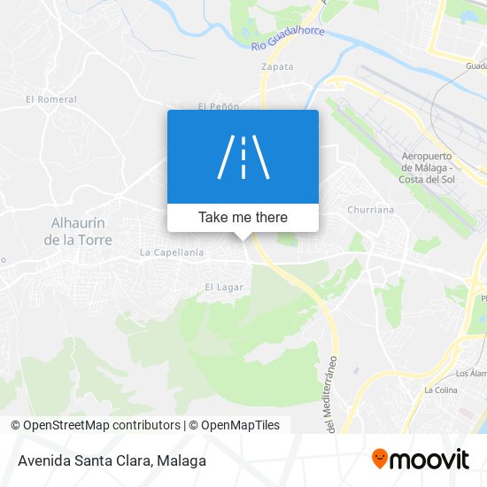 mapa Avenida Santa Clara