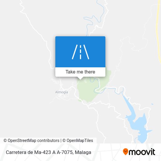 Carretera de Ma-423 A A-7075 map