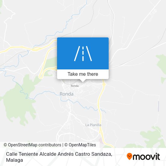 Calle Teniente Alcalde Andrés Castro Sandaza map