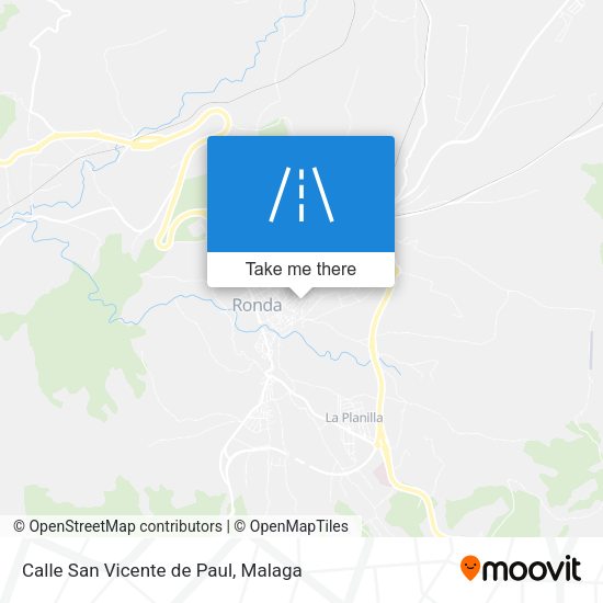 Calle San Vicente de Paul map