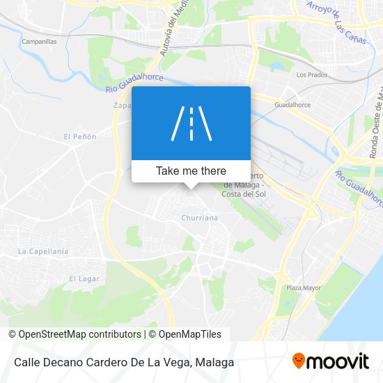 Calle Decano Cardero De La Vega map