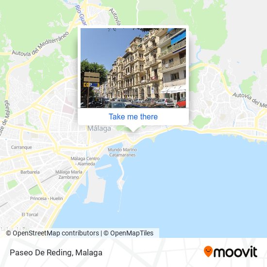 mapa Paseo De Reding