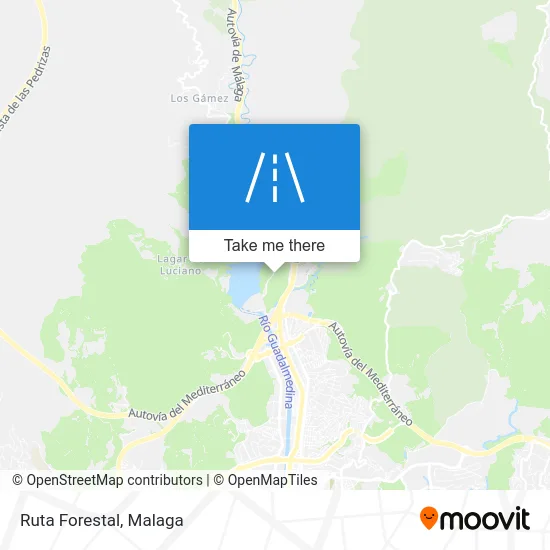 Ruta Forestal map