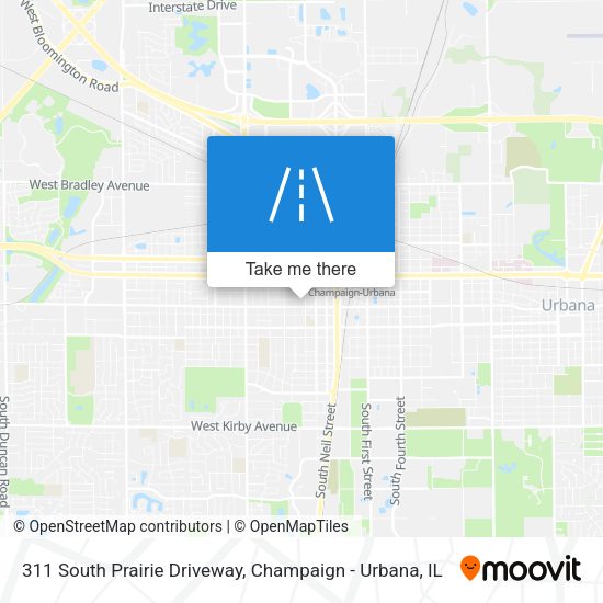 311 South Prairie Driveway map
