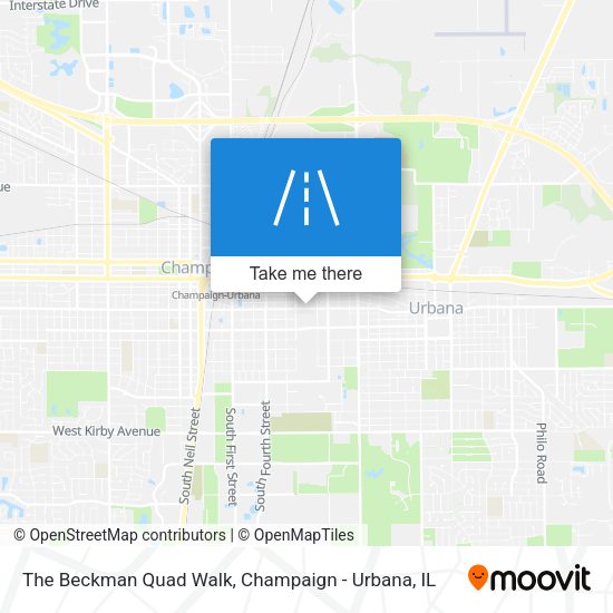 Mapa de The Beckman Quad Walk