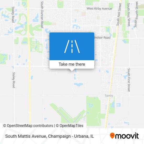 South Mattis Avenue map
