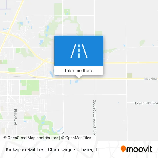 Kickapoo Rail Trail map