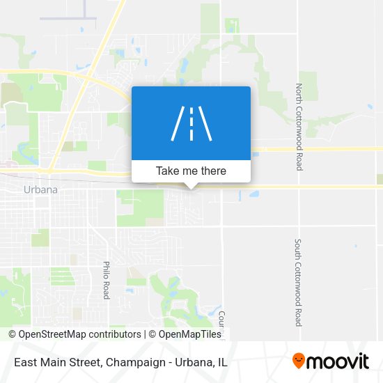 East Main Street map