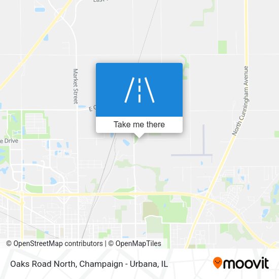 Oaks Road North map