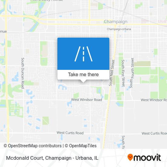 Mapa de Mcdonald Court