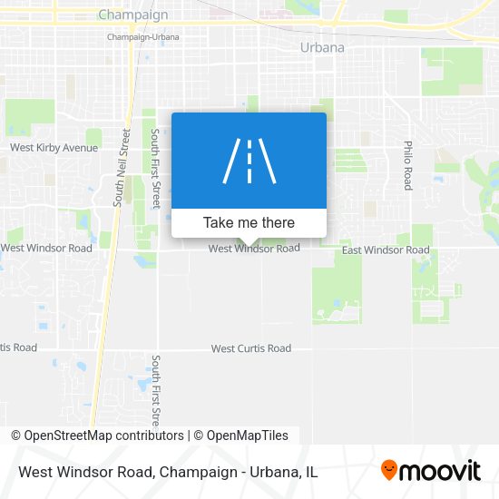 West Windsor Road map