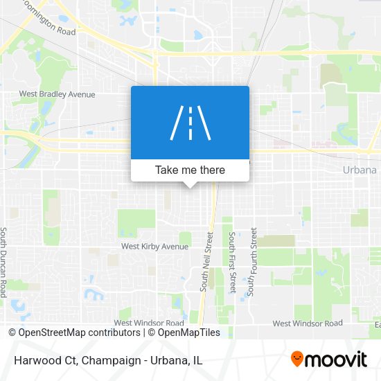 Harwood Ct map