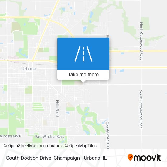 South Dodson Drive map