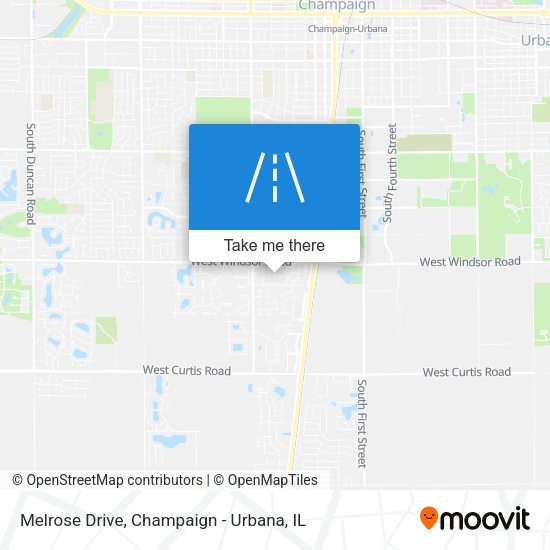 Mapa de Melrose Drive
