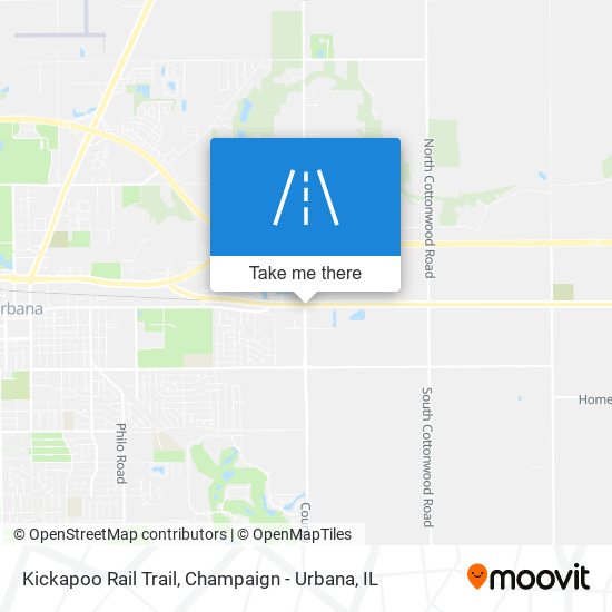 Kickapoo Rail Trail map