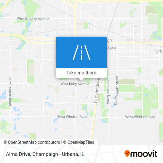 Mapa de Alma Drive