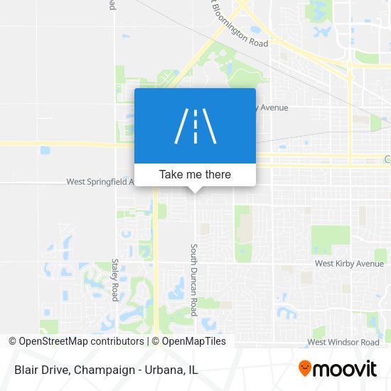 Blair Drive map
