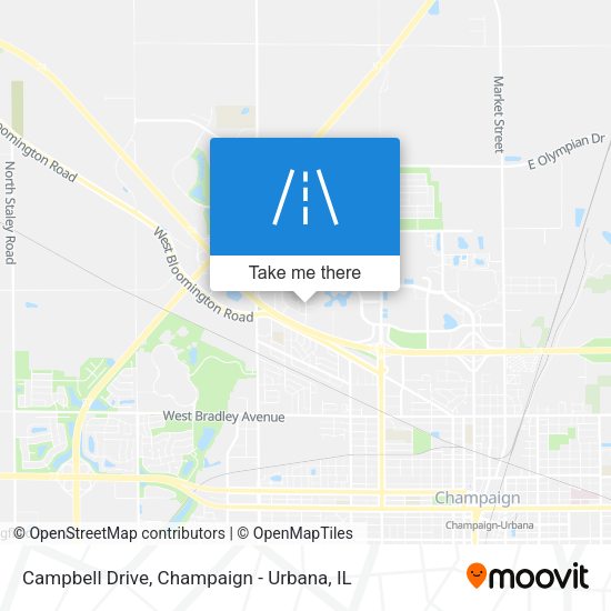 Campbell Drive map