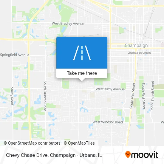 Chevy Chase Drive map
