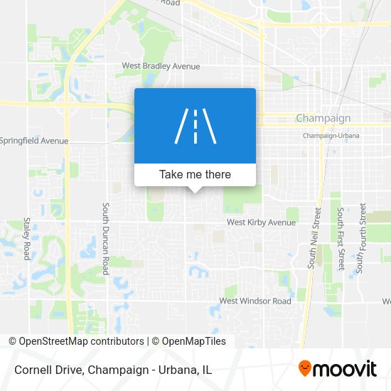 Cornell Drive map