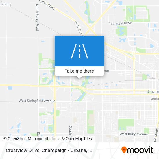 Crestview Drive map