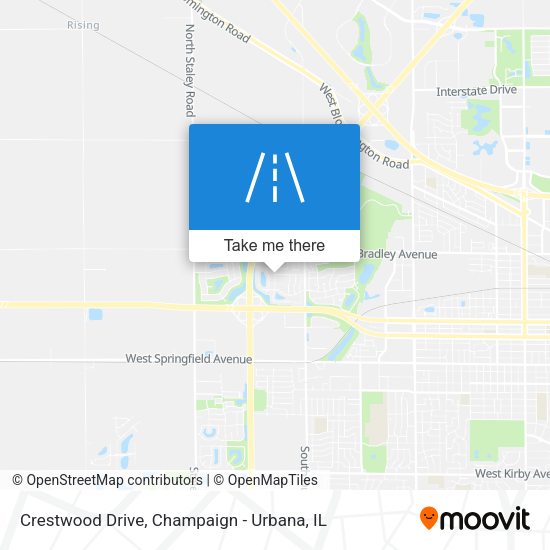 Crestwood Drive map