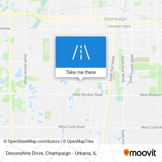 Devonshire Drive map