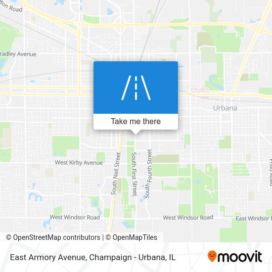 East Armory Avenue map
