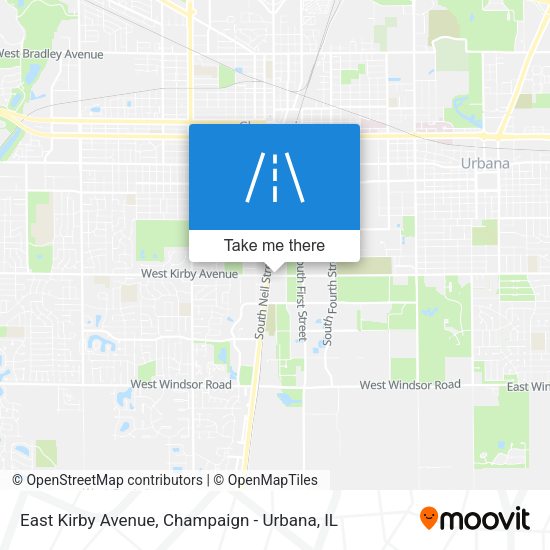 East Kirby Avenue map