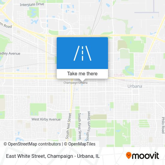 East White Street map