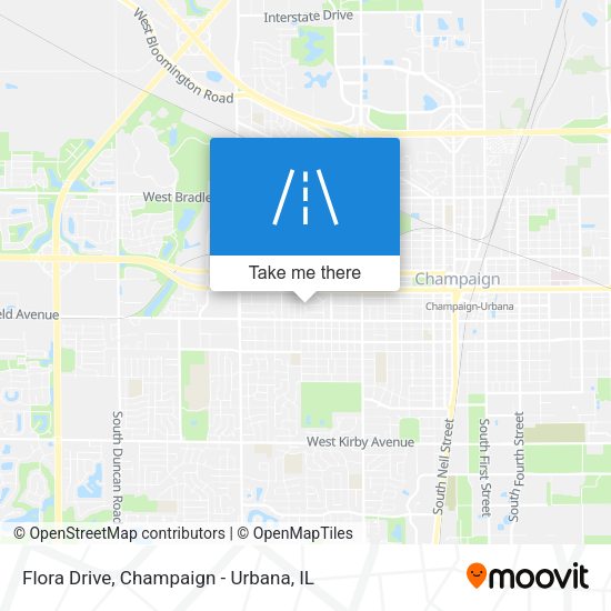 Flora Drive map