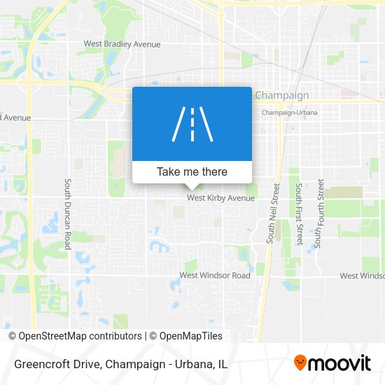 Mapa de Greencroft Drive
