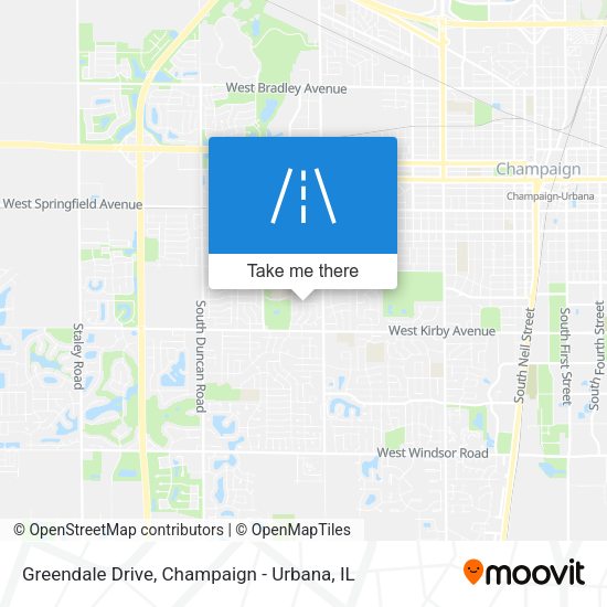Greendale Drive map