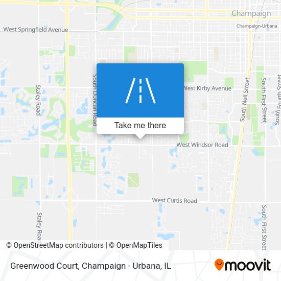 Mapa de Greenwood Court