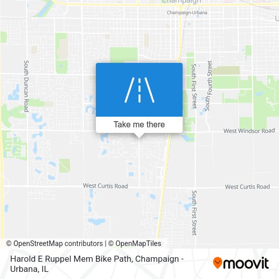 Harold E Ruppel Mem Bike Path map
