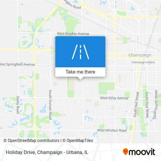 Holiday Drive map