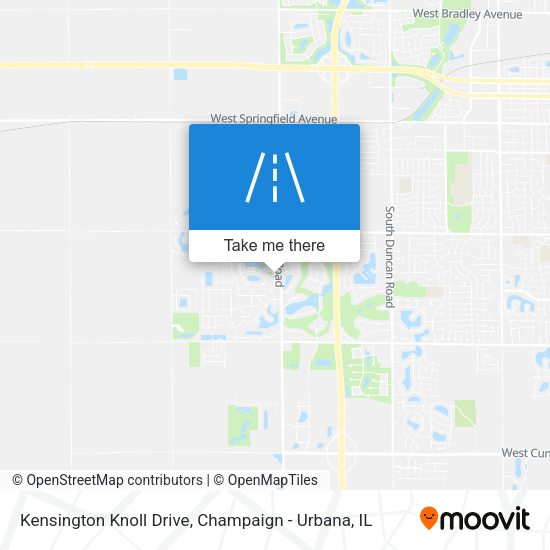 Kensington Knoll Drive map