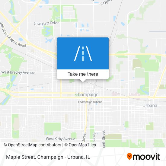 Maple Street map
