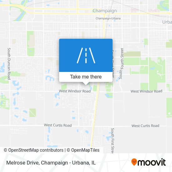 Melrose Drive map