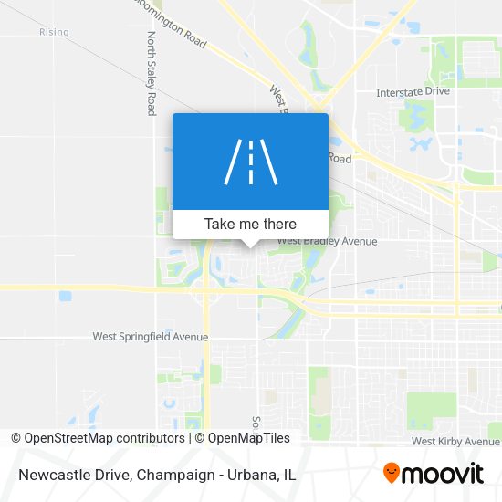 Newcastle Drive map