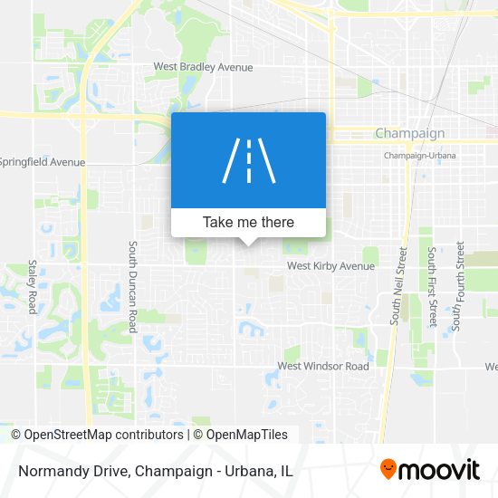 Normandy Drive map