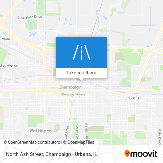 Mapa de North Ash Street