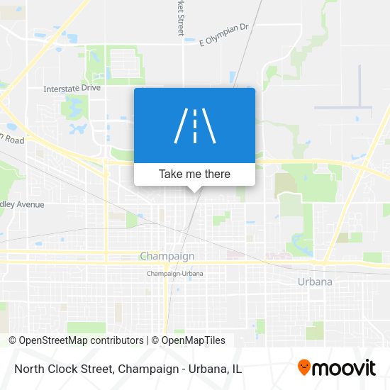 North Clock Street map