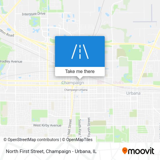 North First Street map