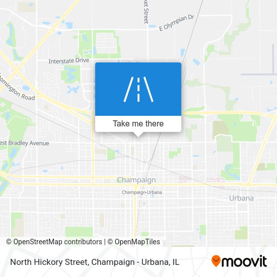North Hickory Street map