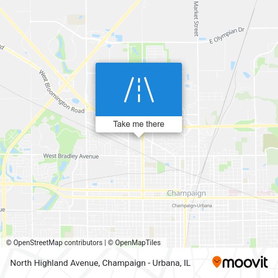 North Highland Avenue map